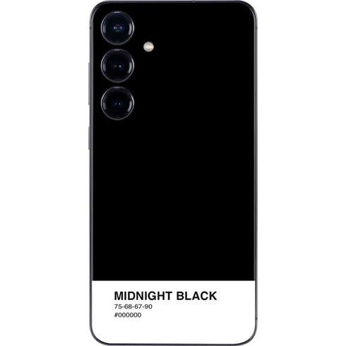 Midnight Black Galaxy S25 Skin